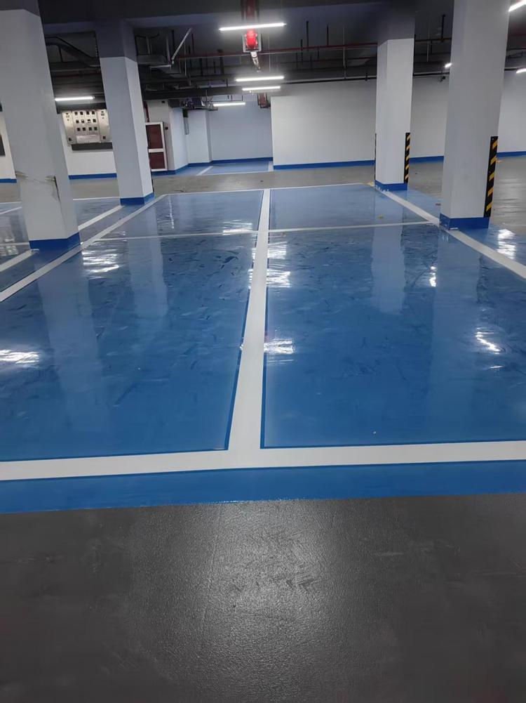 杭州萧山沁耀府地下车库车位划线